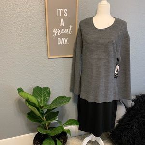 Lennie for Nina Leonard Sweater Dress